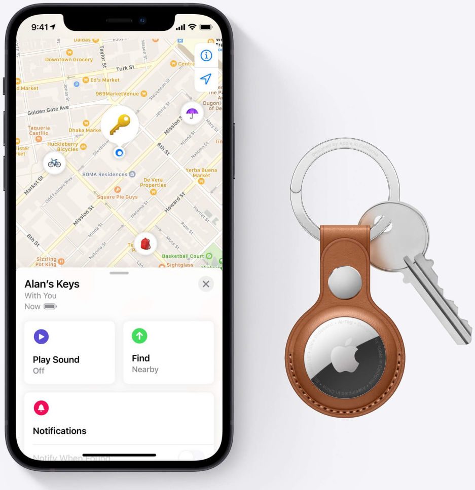 Originele Apple AirTag Object Tracker met Apple Zoek Mijn-App (1-Pack) afbeelding 3
