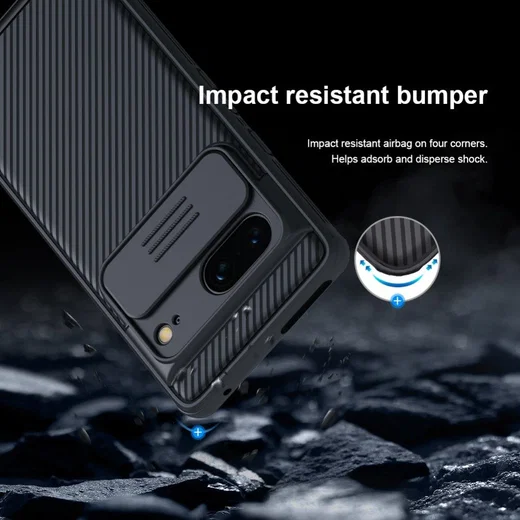 Nillkin CamShield Google Pixel 7 Hoesje met Camera Slider Zwart afbeelding 5