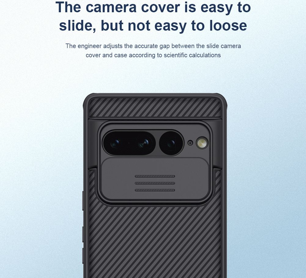 Nillkin CamShield Google Pixel 7 Pro Hoesje met Camera Slider Zwart afbeelding 14