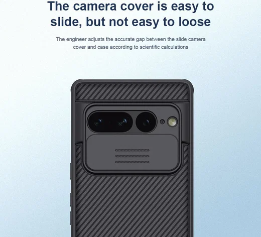Nillkin CamShield Google Pixel 7 Pro Hoesje met Camera Slider Zwart afbeelding 14