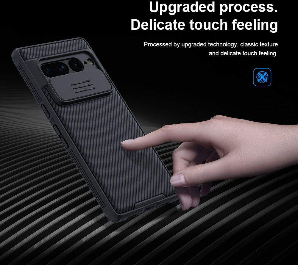 Nillkin CamShield Google Pixel 7 Pro Hoesje met Camera Slider Zwart afbeelding 9