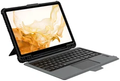 Nillkin Samsung Galaxy Tab S8+ / S7+ Hoes met Bluetooth Toetsenbord afbeelding