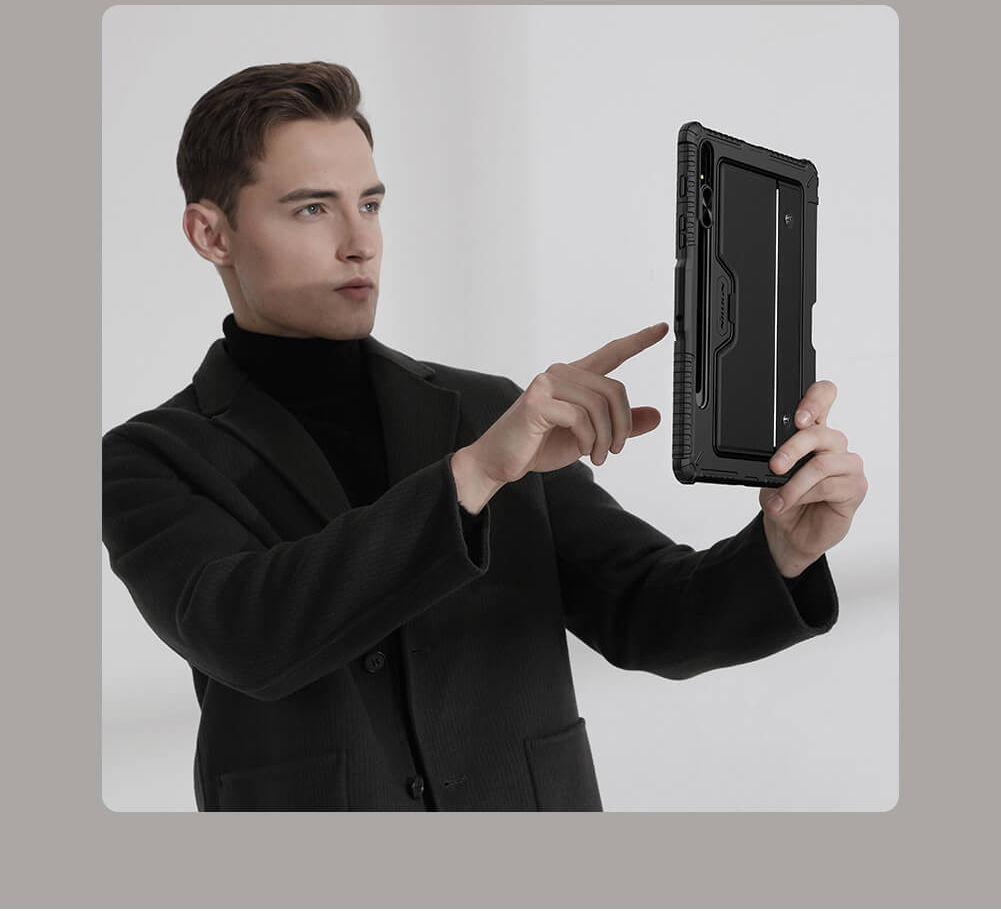 Nillkin Samsung Galaxy Tab S8+ / S7+ Hoes met Bluetooth Toetsenbord afbeelding 20