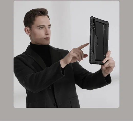 Nillkin Samsung Galaxy Tab S8+ / S7+ Hoes met Bluetooth Toetsenbord afbeelding 20