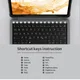 Nillkin Samsung Galaxy Tab S8+ / S7+ Hoes met Bluetooth Toetsenbord afbeelding 23