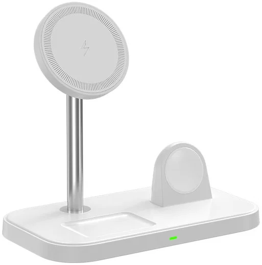 3 in 1 Draadloze MagSafe Oplader 15W iPhone/AirPods/Watch Wit afbeelding 6