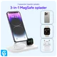 3 in 1 Draadloze MagSafe Oplader 15W iPhone/AirPods/Watch Wit afbeelding 2