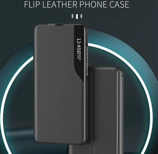 Xiaomi Redmi A1 / A2 Hoesje Book Case met Side Display Blauw afbeelding 2
