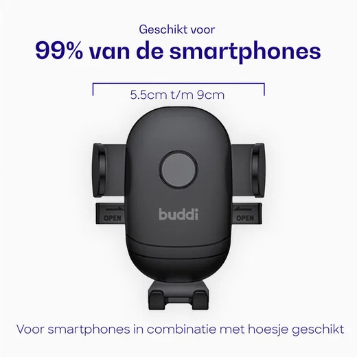 Buddi Way Universele Telefoonhouder Auto Dashboard/Raam met Zuignap afbeelding 4