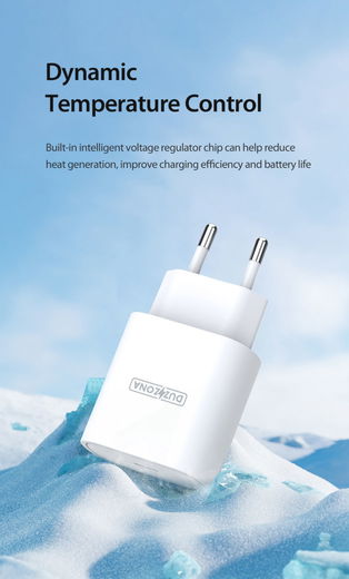 Duzonna T6 25W USB-C Snellader Power Delivery Adapter Fast Charge Wit afbeelding 10