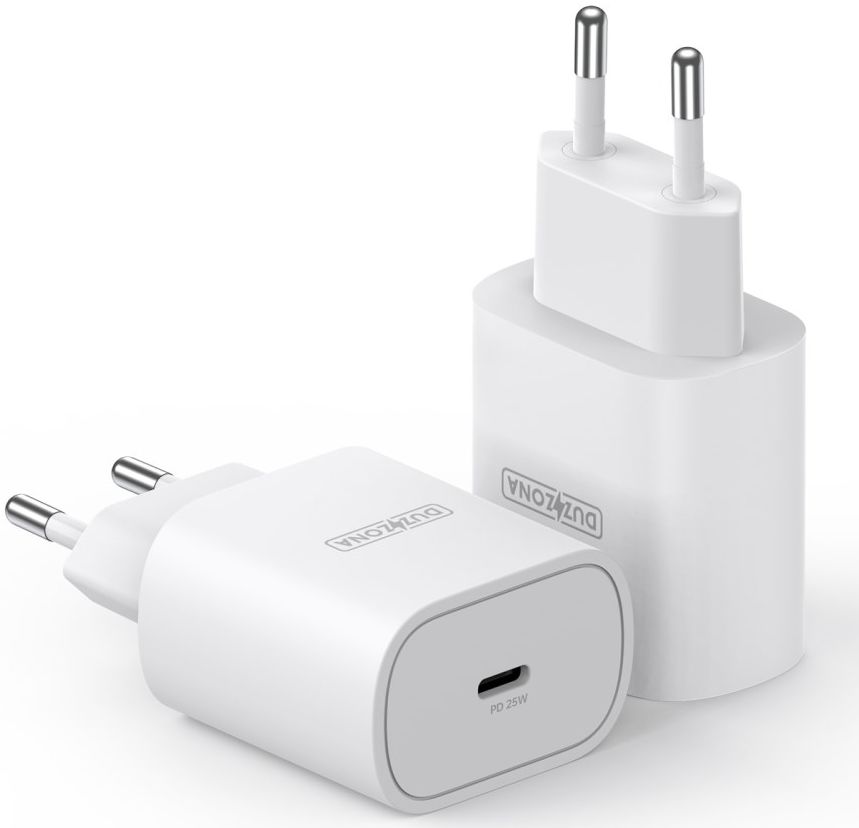 Duzonna T6 25W USB-C Snellader Power Delivery Adapter Fast Charge Wit afbeelding 2