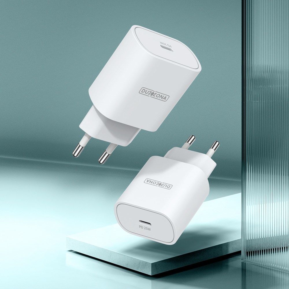 Duzonna T6 25W USB-C Snellader Power Delivery Adapter Fast Charge Wit afbeelding 3