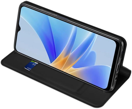 Dux Ducis Skin Pro Oppo A17 Hoesje Portemonnee Book Case Zwart afbeelding 5