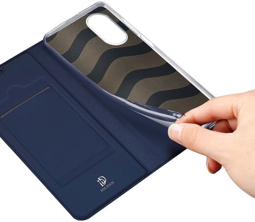 Dux Ducis Skin Pro Oppo A17 Hoesje Portemonnee Book Case Blauw afbeelding 6