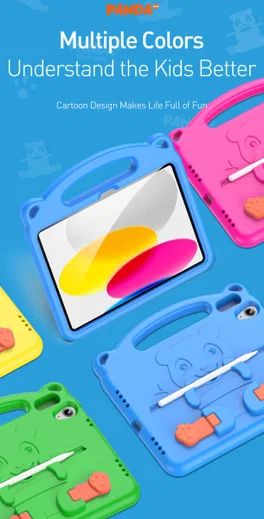 Dux Ducis Panda Apple iPad 11 (2025) / 10.9 (2022) Kinder Tablethoes Blauw afbeelding 10
