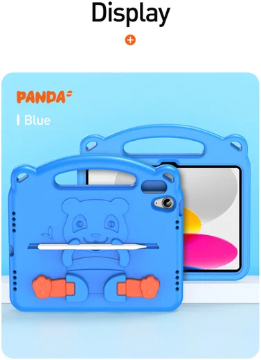 Dux Ducis Panda Apple iPad 11 (2025) / 10.9 (2022) Kinder Tablethoes Blauw afbeelding 15