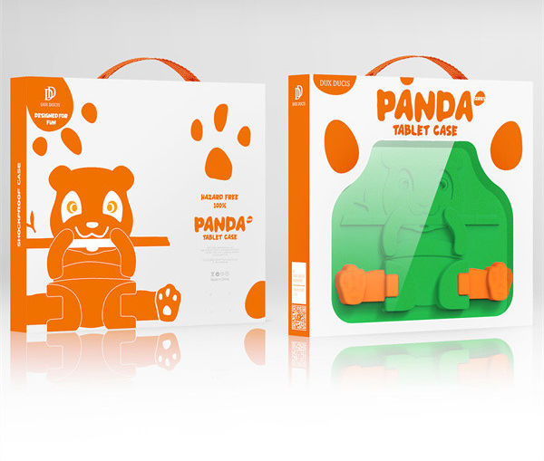 Dux Ducis Panda Apple iPad 10.9 (2022) Kinder Tablethoes Groen afbeelding 15