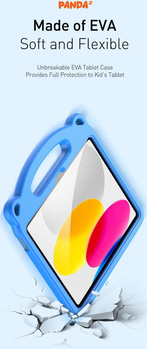 Dux Ducis Panda Apple iPad 10.9 (2022) Kinder Tablethoes Groen afbeelding 9