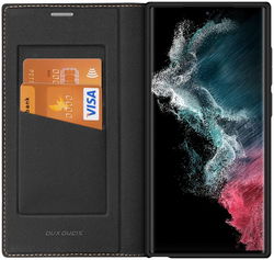 Dux Ducis Skin X2 Samsung Galaxy S23 Ultra Hoesje Book Case Zwart afbeelding