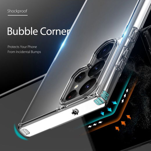 Dux Ducis Clin Samsung Galaxy S23 Ultra Hoesje Back Cover Transparant afbeelding 2