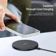 Duzzona Draadloze Oplader 15W Fast Charge met USB-C Kabel 1M Zwart afbeelding 8