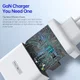 Duzzona T1 USB/USB-C GaN Snellader 65W PD 3.0/QC 3.0 Adapter Wit afbeelding 7