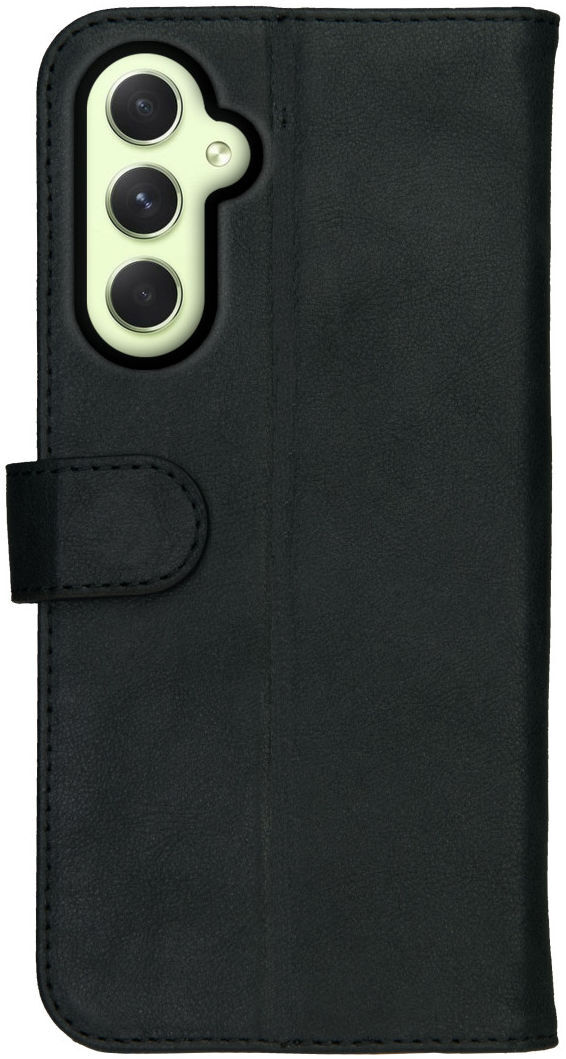 Rosso Deluxe Samsung Galaxy A54 Hoesje Echt Leer Book Case Zwart afbeelding 5