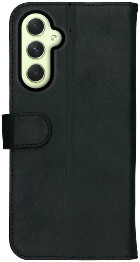 Rosso Deluxe Samsung Galaxy A54 Hoesje Echt Leer Book Case Zwart afbeelding 5