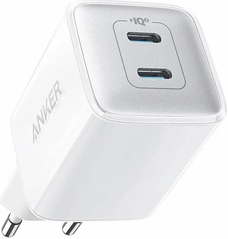 Anker 521 Nano Pro (40W) Fast Charge Twee-Poorts USB-C Adapter Wit afbeelding 1