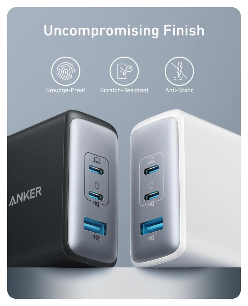Anker 736 Nano II (100W) GaN Snellader USB-C/ USB-A Fast Charge Adapter Zwart afbeelding 5