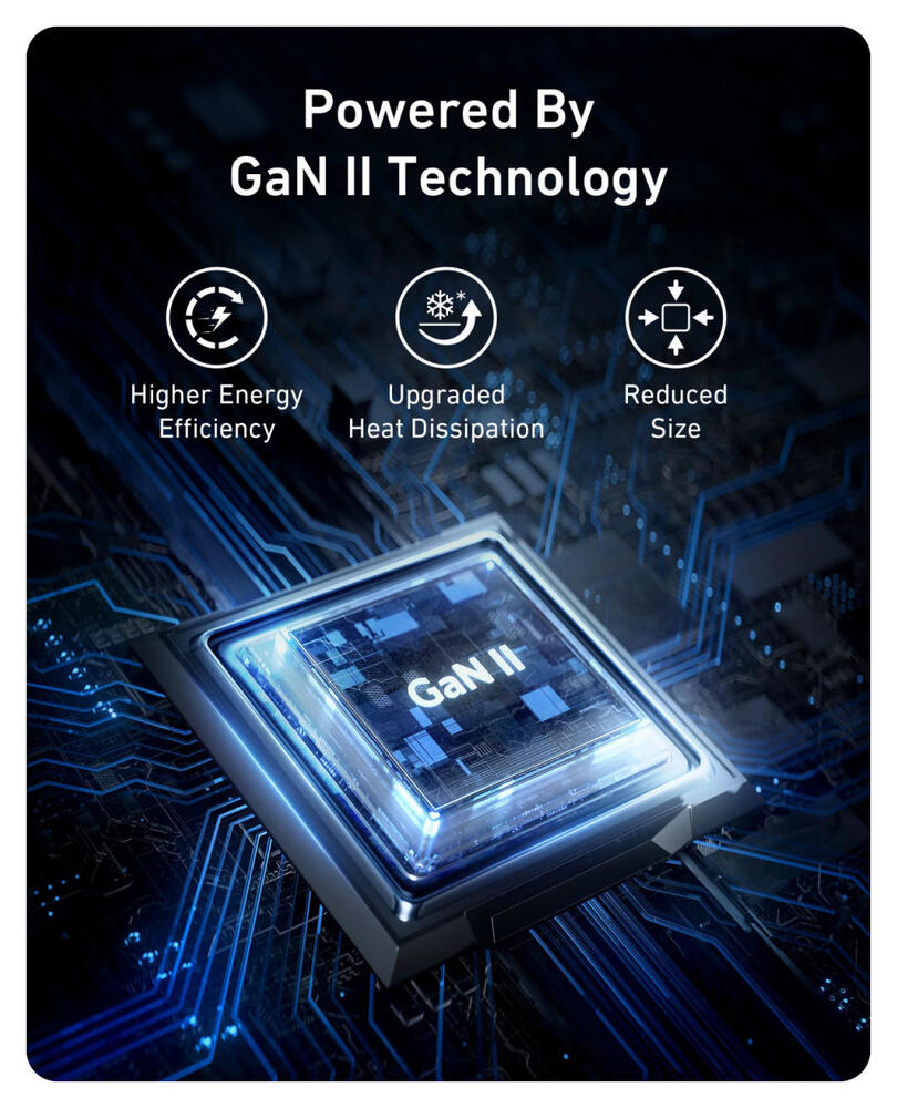 Anker 736 Nano II (100W) GaN Snellader USB-C/ USB-A Fast Charge Adapter Zwart afbeelding 6