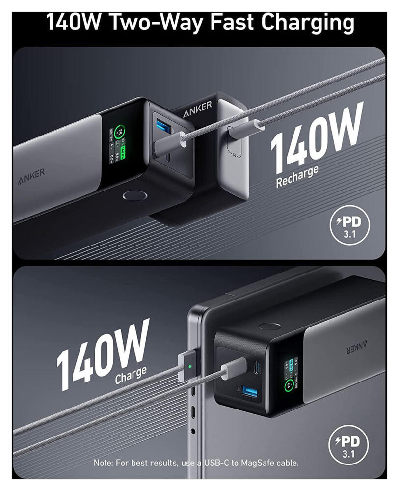 Anker 737 PowerCore (140W) 24.000 mAh Powerbank Power Delivery Laptop/MacBook afbeelding 2