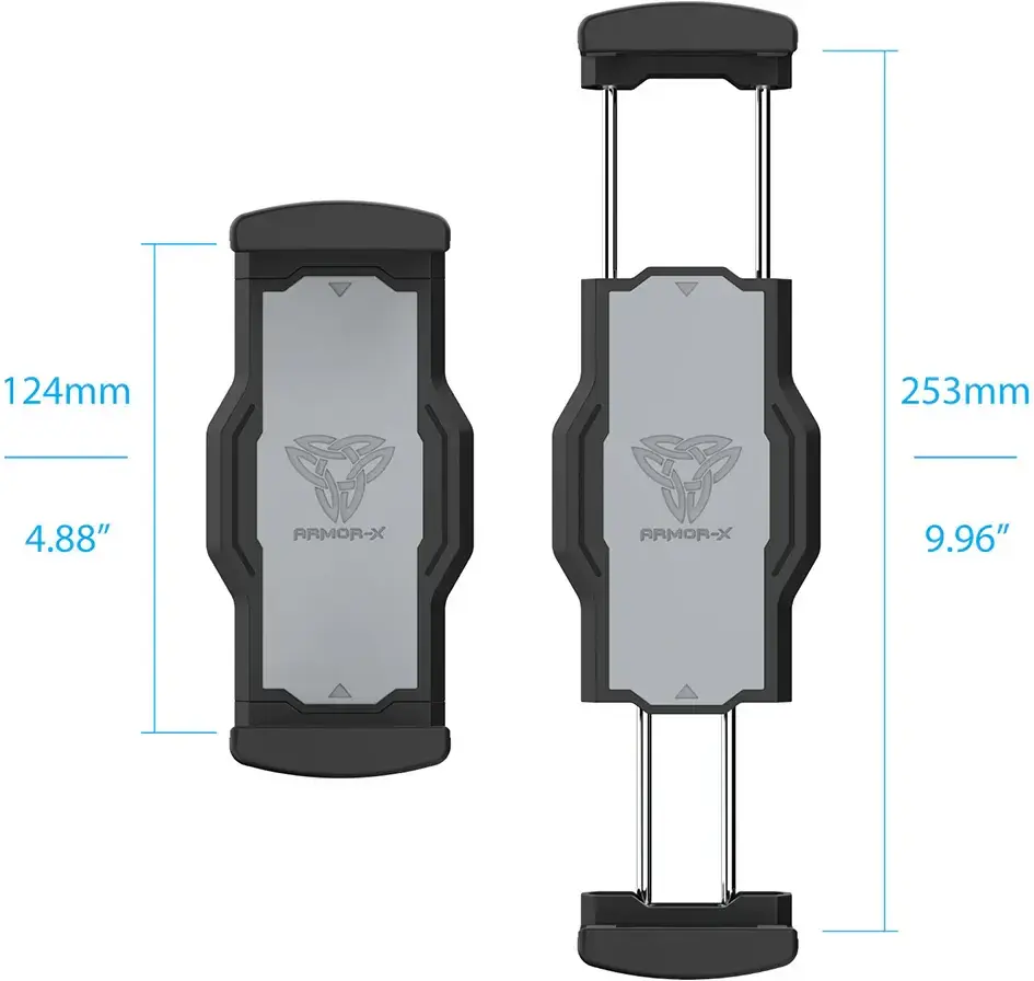 Armor X Dashboard Auto Telefoon/Tablet Houder Met Zuignap Zwart afbeelding 4
