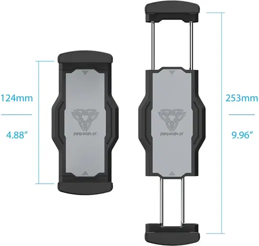 Armor X Dashboard Auto Telefoon/Tablet Houder Met Zuignap Zwart afbeelding 4