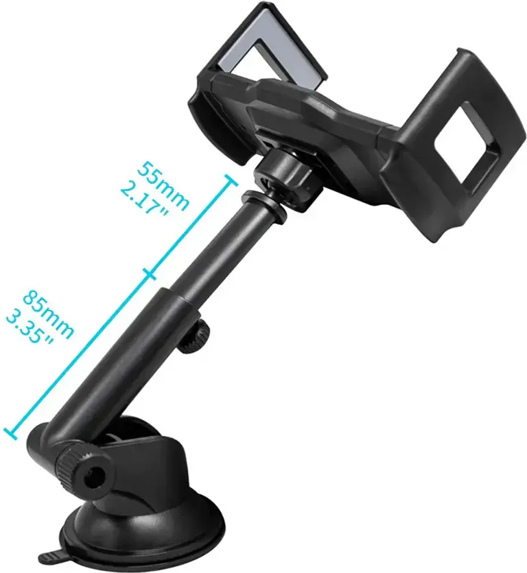 Armor X Dashboard Auto Telefoon/Tablet Houder Met Zuignap Zwart afbeelding 5