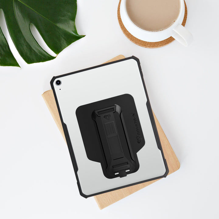 Armor-X Apple iPad Air 10.9 2020/2022 Hoes Shockproof Strap Zwart afbeelding 8