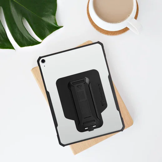 Armor-X Apple iPad Air 10.9 2020/2022 Hoes Shockproof Strap Zwart afbeelding 8