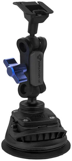 Armor X ONE-LOCK Auto Telefoon/Tablet Houder Met Zuignap Zwart afbeelding 1