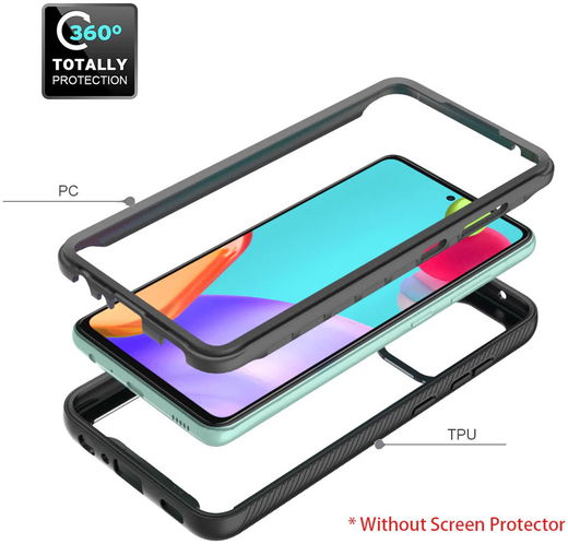 Samsung Galaxy A52 / A52S Hoesje Full Protect Cover Hybride afbeelding 2