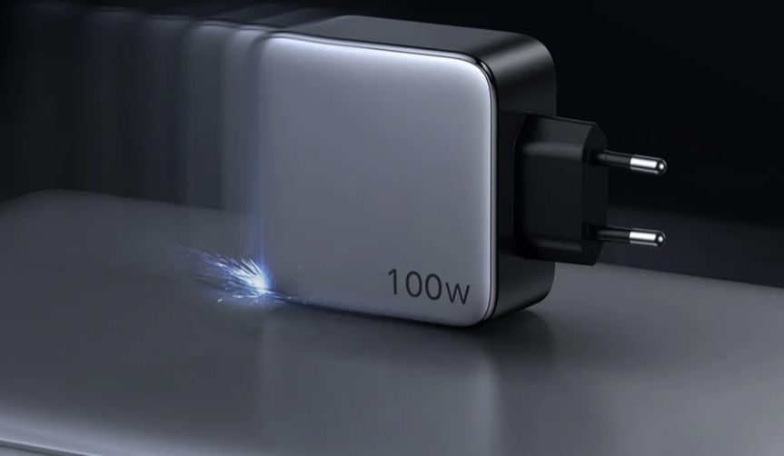 UGREEN Dubbele USB-C GaN Fast Charge Adapter 100W Grijs afbeelding 2