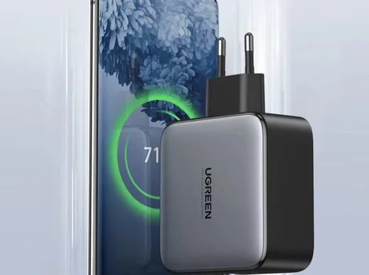 UGREEN Dubbele USB-C GaN Fast Charge Adapter 100W Grijs afbeelding 4