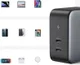 UGREEN Dubbele USB-C GaN Fast Charge Adapter 100W Grijs afbeelding 6