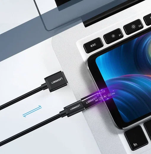 UGREEN USB-C naar Micro USB Adapter On The Go Converter Zwart afbeelding 3