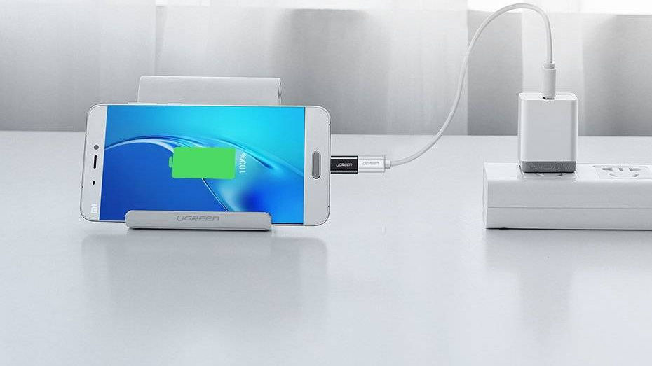 UGREEN USB-C naar Micro USB Adapter On The Go Converter Zwart afbeelding 6