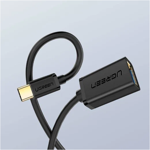 UGREEN USB-C naar USB-A 3.0 Adapter On The Go Kabel Zwart afbeelding 6