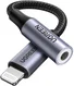 UGREEN Apple Lightning naar 3.5mm Jack Headset Adapter 10CM Zwart afbeelding 1