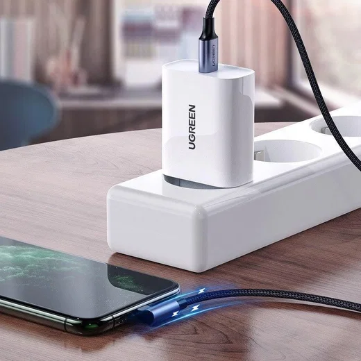 UGREEN 3A 90° MFi USB-C naar Lightning Kabel PD met Haakse Hoek 2M afbeelding 9