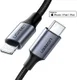 UGREEN 3A USB-C naar Apple Lightning Kabel PD 20W MFi 1M Zwart afbeelding 2