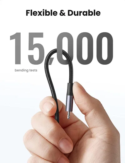 UGREEN 3A USB-C naar Apple Lightning Kabel PD 20W MFi 1M Zwart afbeelding 7