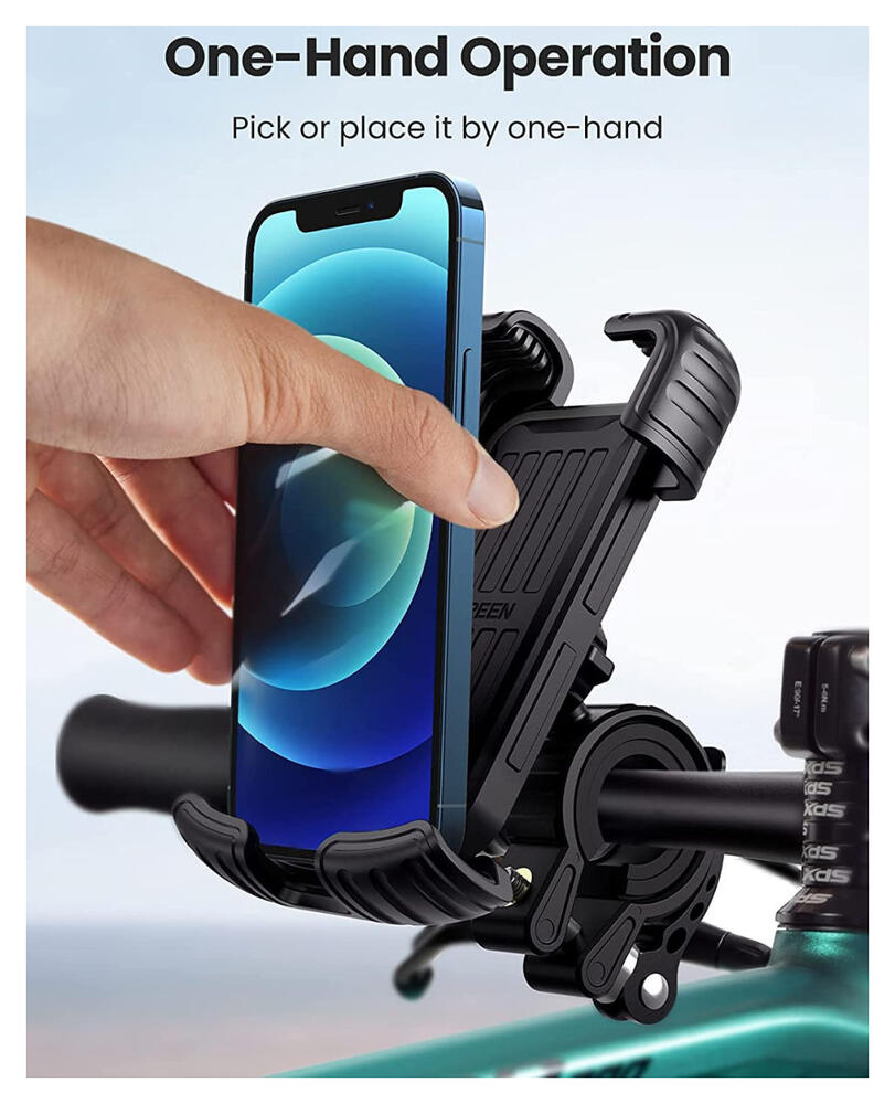 UGREEN 360° Verstelbare Fiets Telefoonhouder 4.6 tot 6.8 Inch afbeelding 2